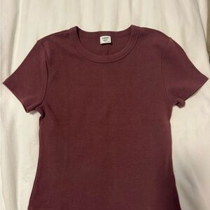 Sunday Best Maroon Short Sleeve Tee